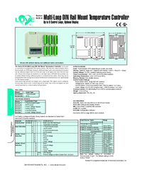 Thumbnail of document Data Sheet - Series SCD-8 Multi-Loop DIN Rail Mount Temp. Controller